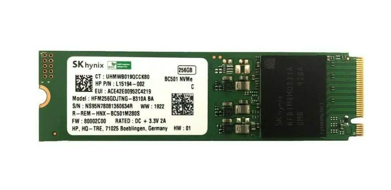 SK hynix BC501 HFM256GDJTNG-8310A SK hynix - M.2 Nvme - 2280 256GB