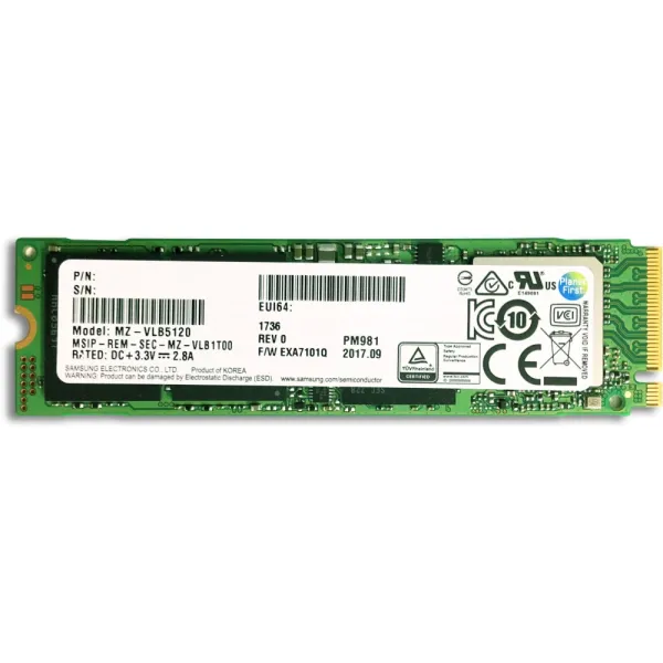 SAMSUNG MZVLB512HBJQ-00000 Samsung - M.2 Nvme - 2280 512GB